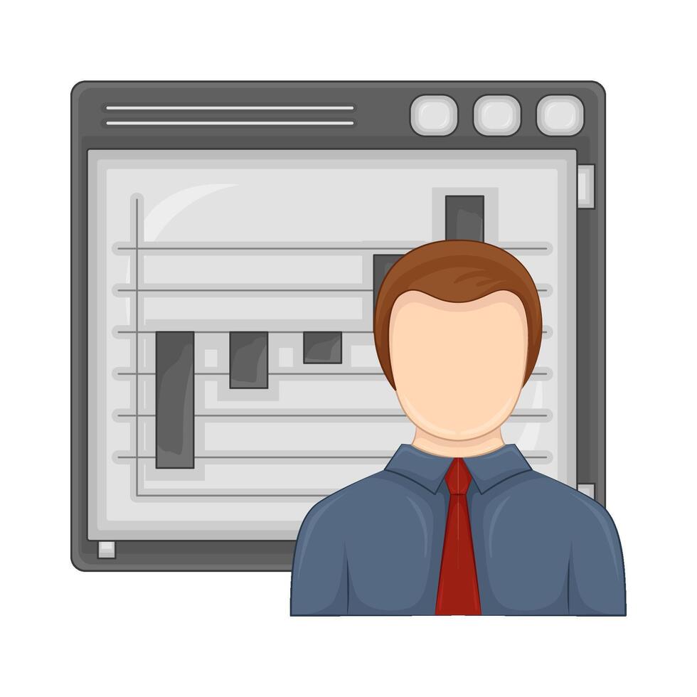 Illustration of businessman vector
