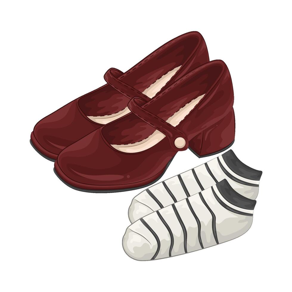 Illustration of women shoes vector