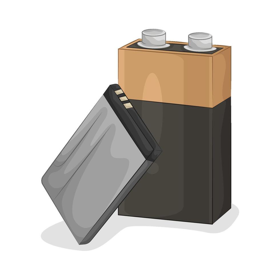 Illustration of battery vector