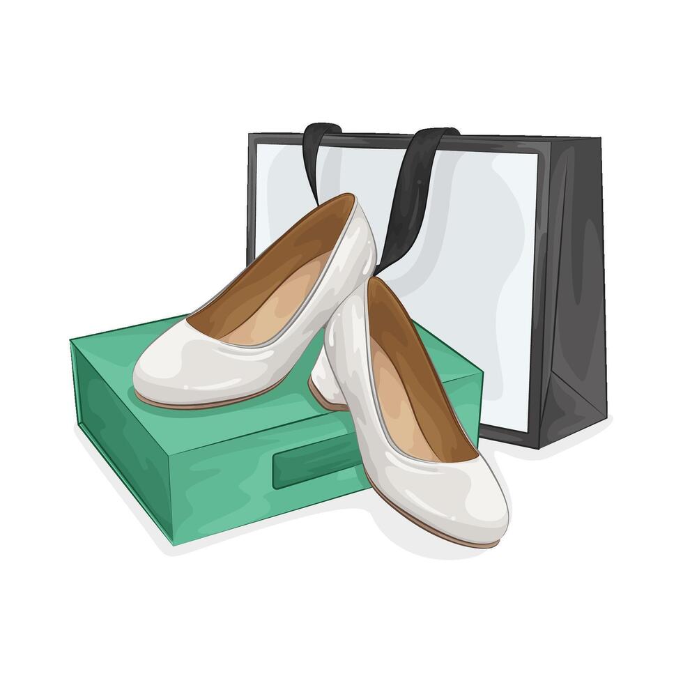 Illustration of women shoes vector