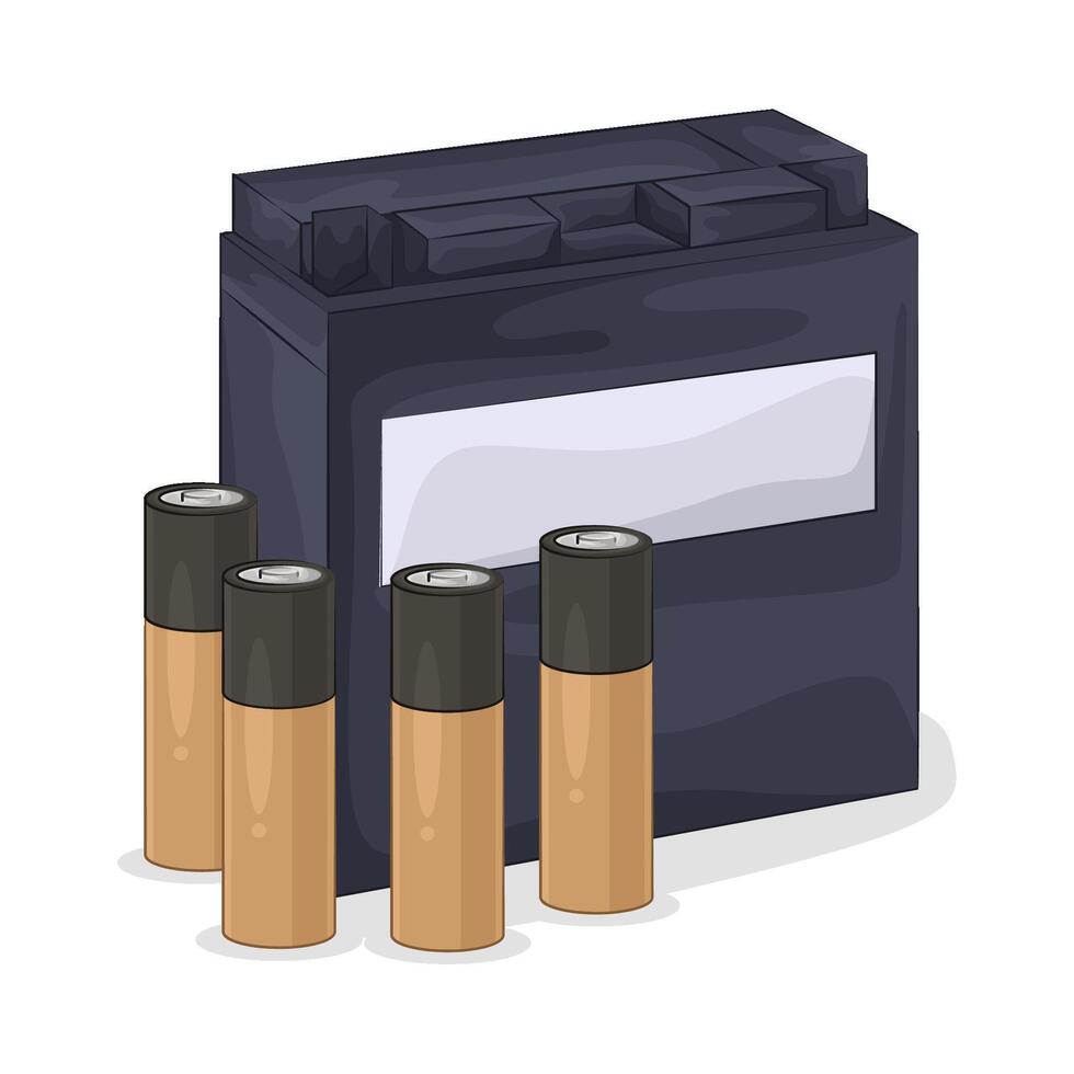 Illustration of battery vector