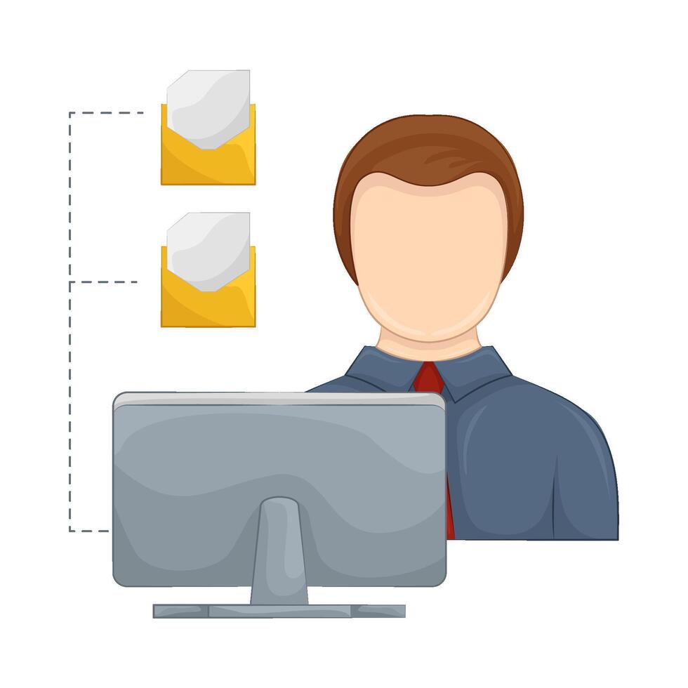 Illustration of businessman vector