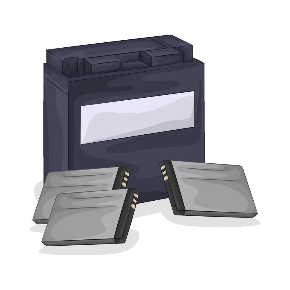 Illustration of battery vector