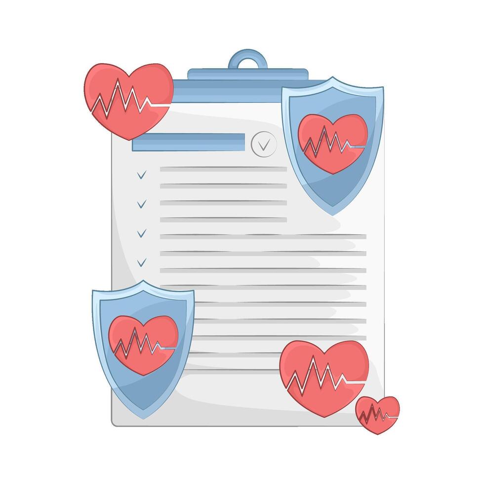 Illustration of health insurance vector