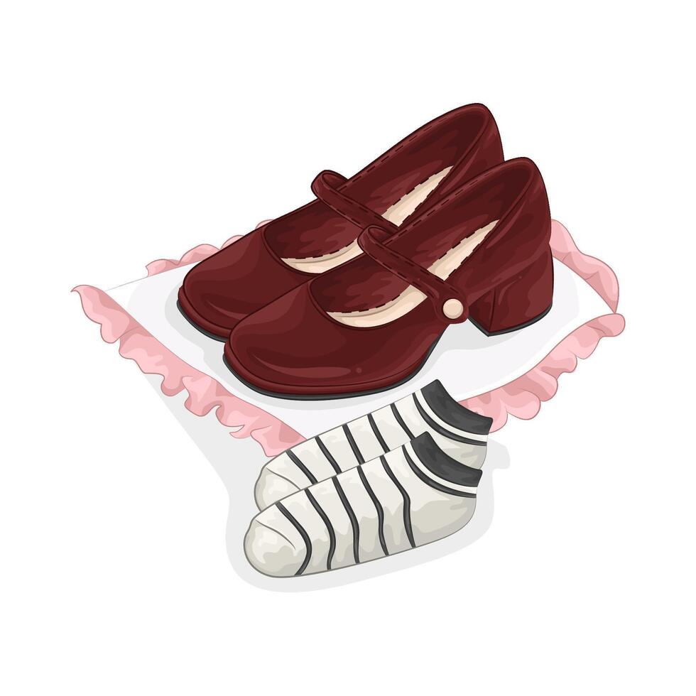 Illustration of women shoes vector