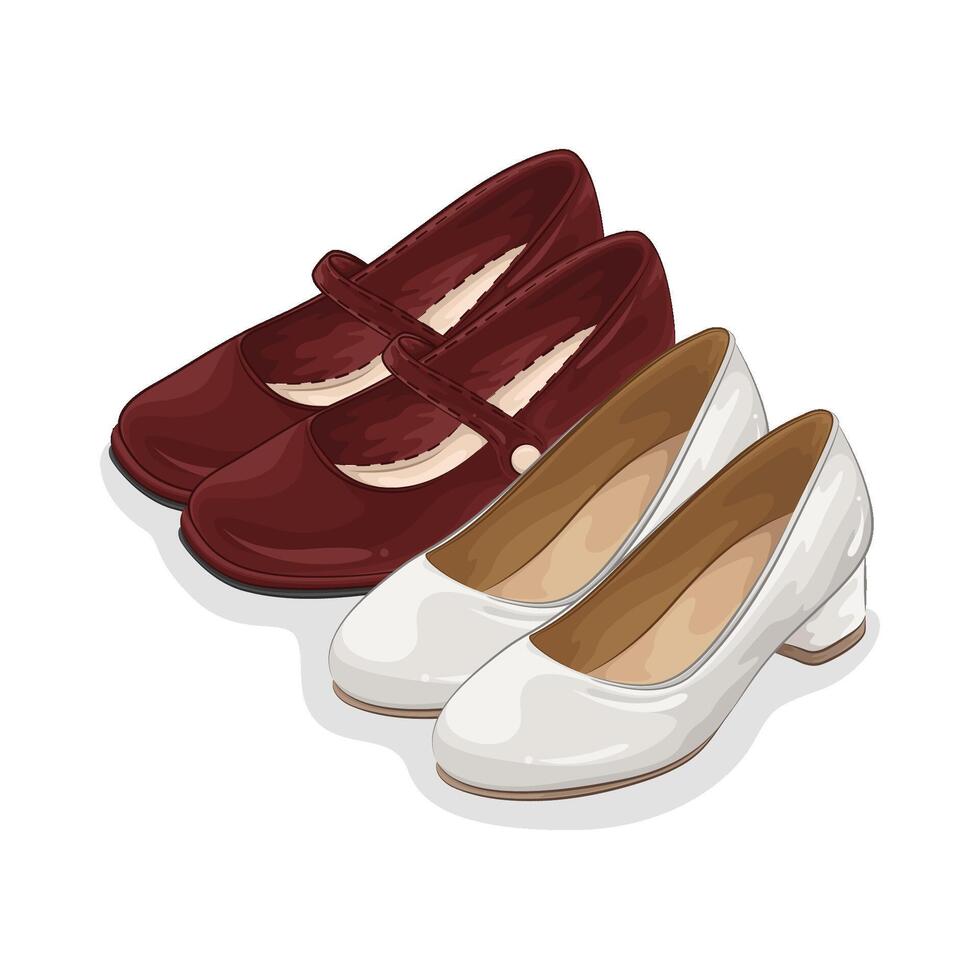 Illustration of women shoes vector