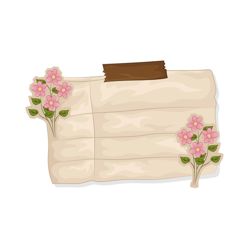 Illustration of paper vector