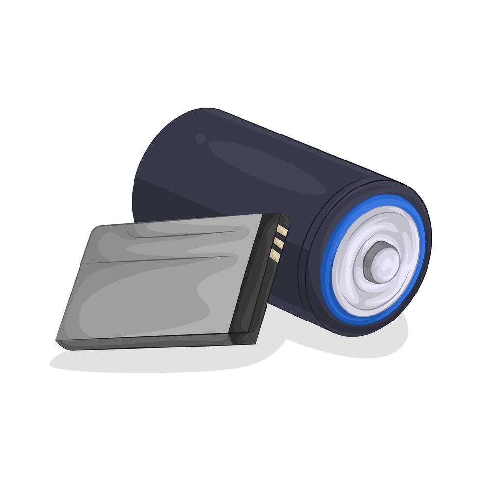 Illustration of battery vector