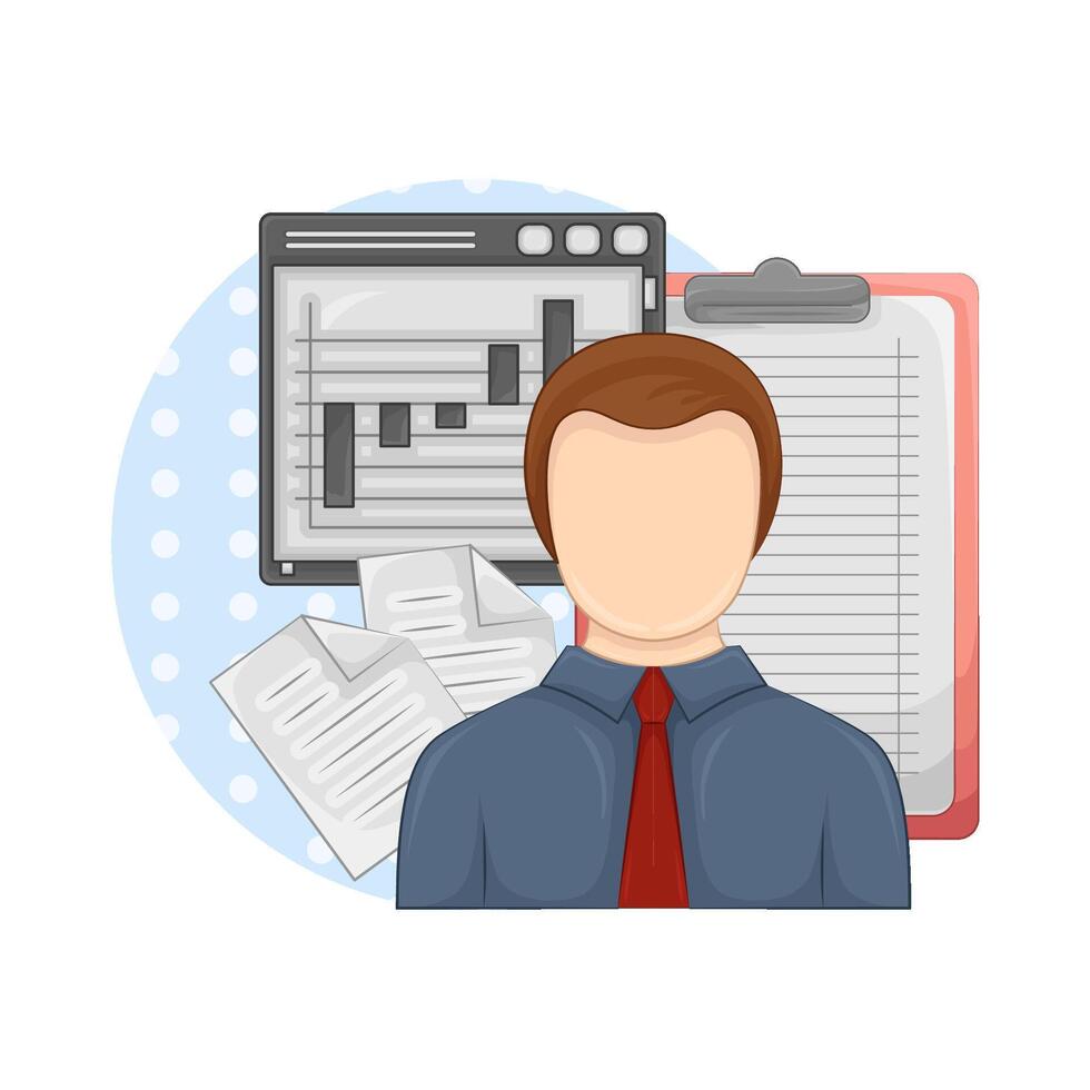 Illustration of businessman vector