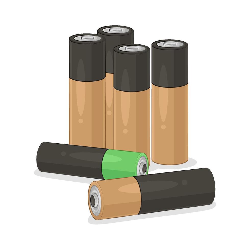 Illustration of battery vector