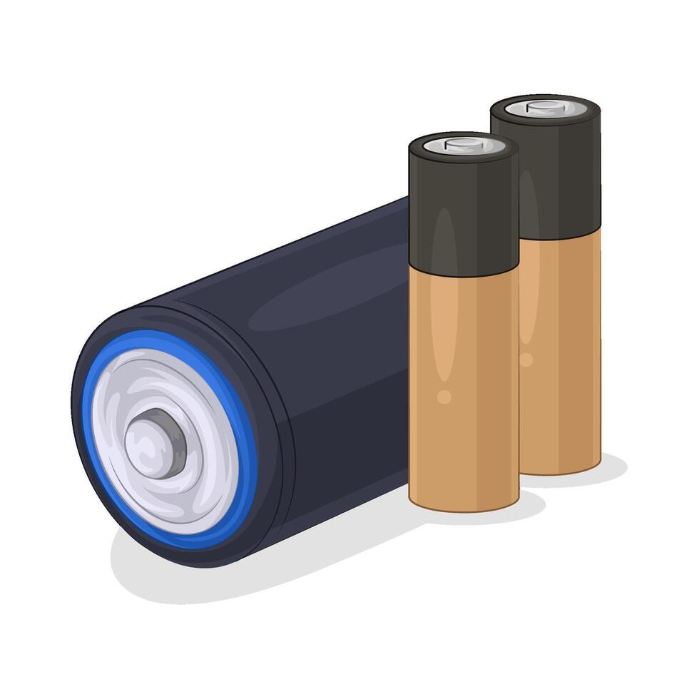 Illustration of battery vector