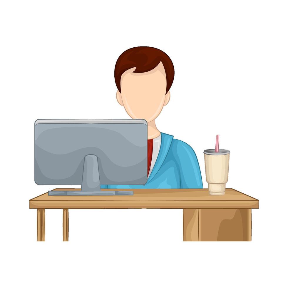 Illustration of businessman vector