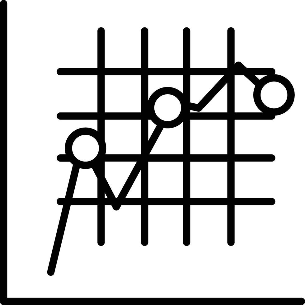 un grafico con un circulo en el medio y un montaña rango en el antecedentes vector