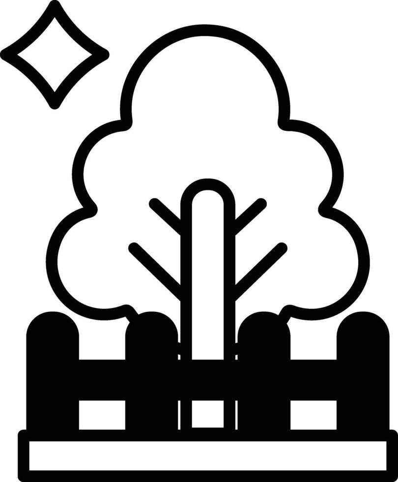 A tree with a trunk and branches vector