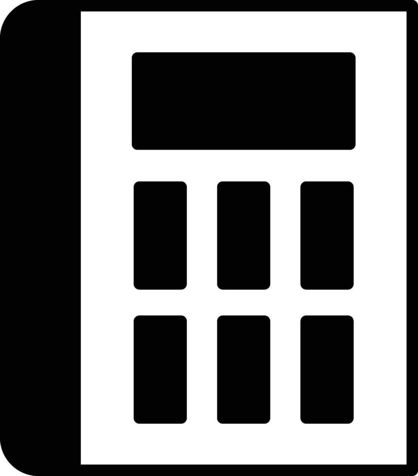 Calculator icon in white and black style vector