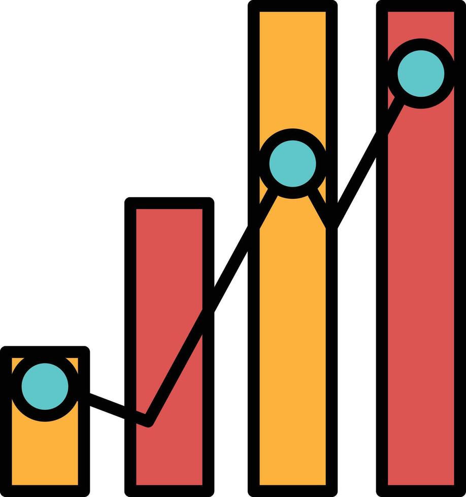 A graph with a circle in the middle and a mountain range in the background vector