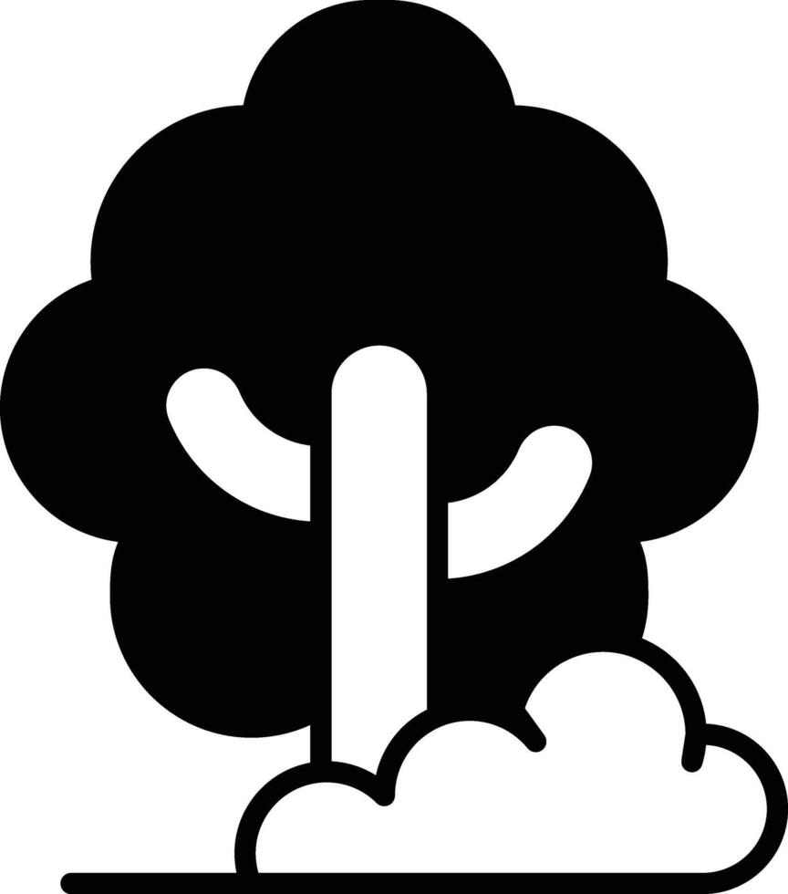 A tree with a trunk and branches vector