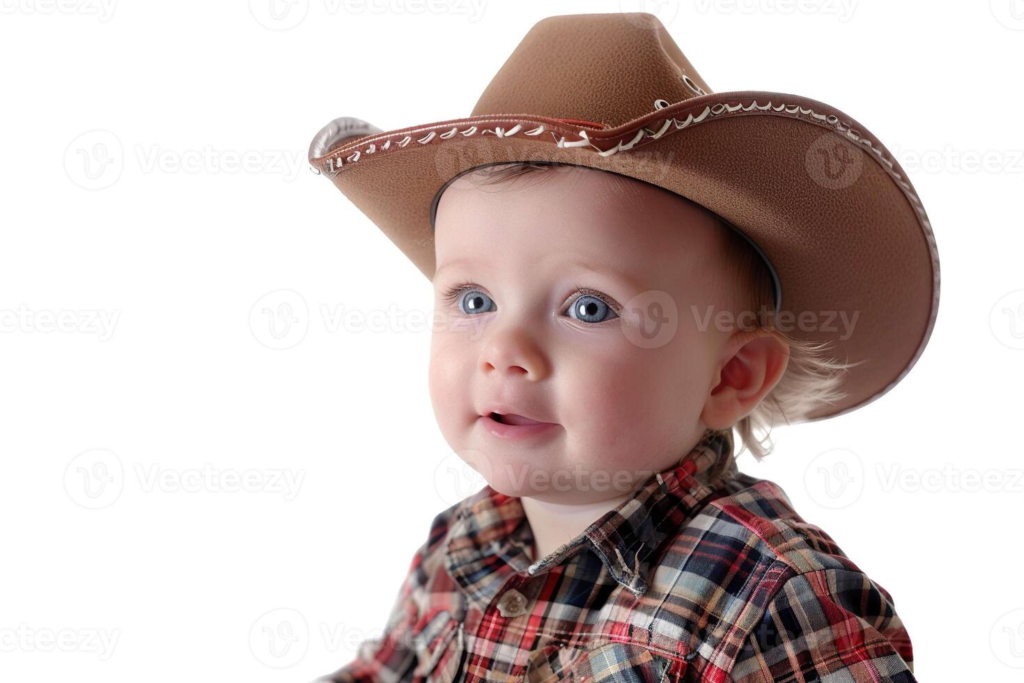 Baby on white photo