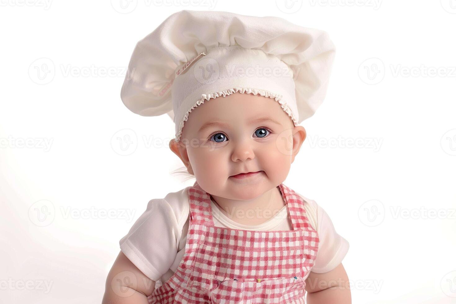 Baby on white photo
