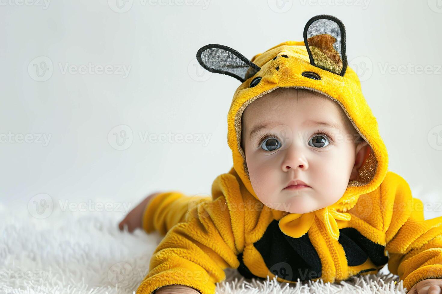 Baby on white photo