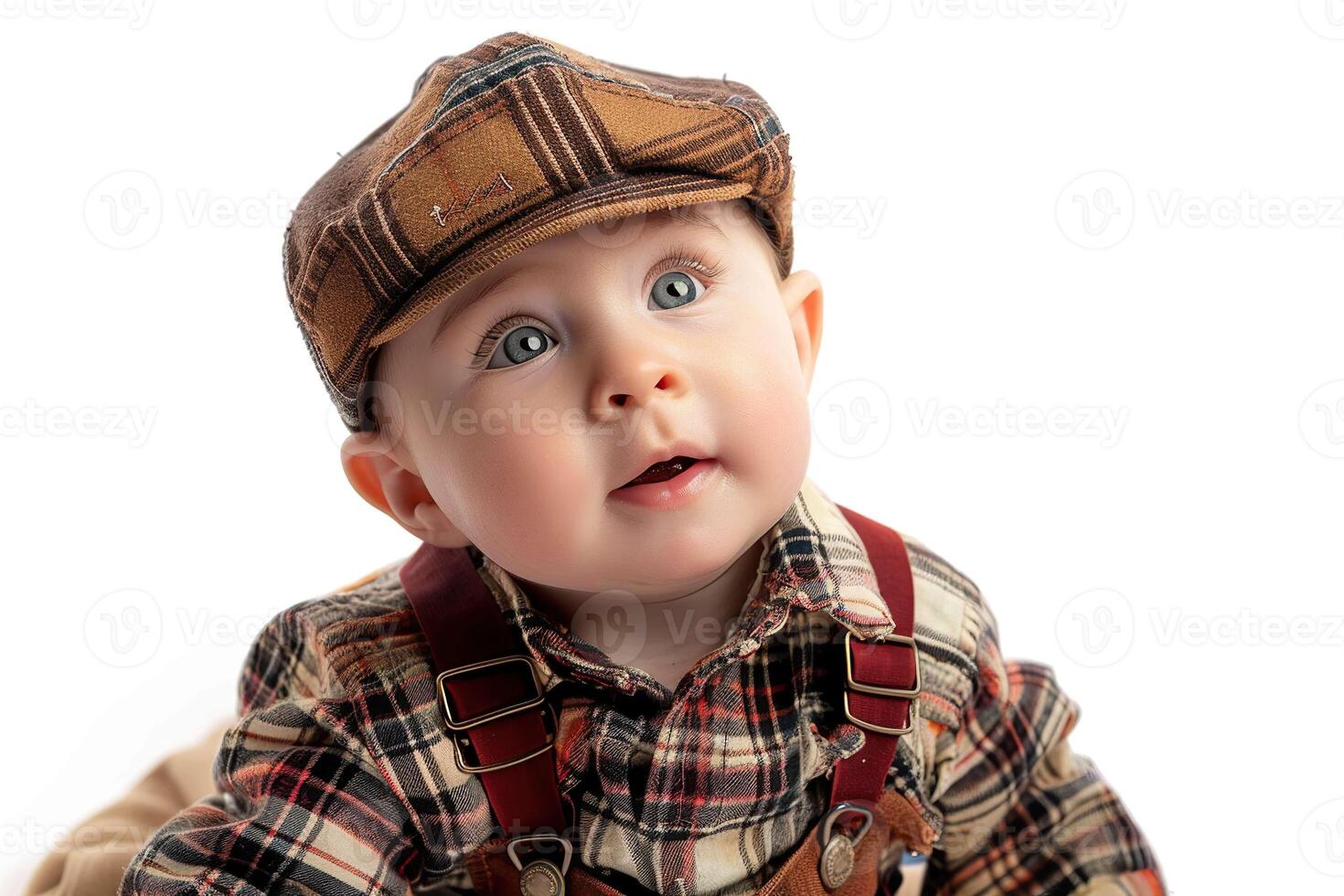Baby on white photo