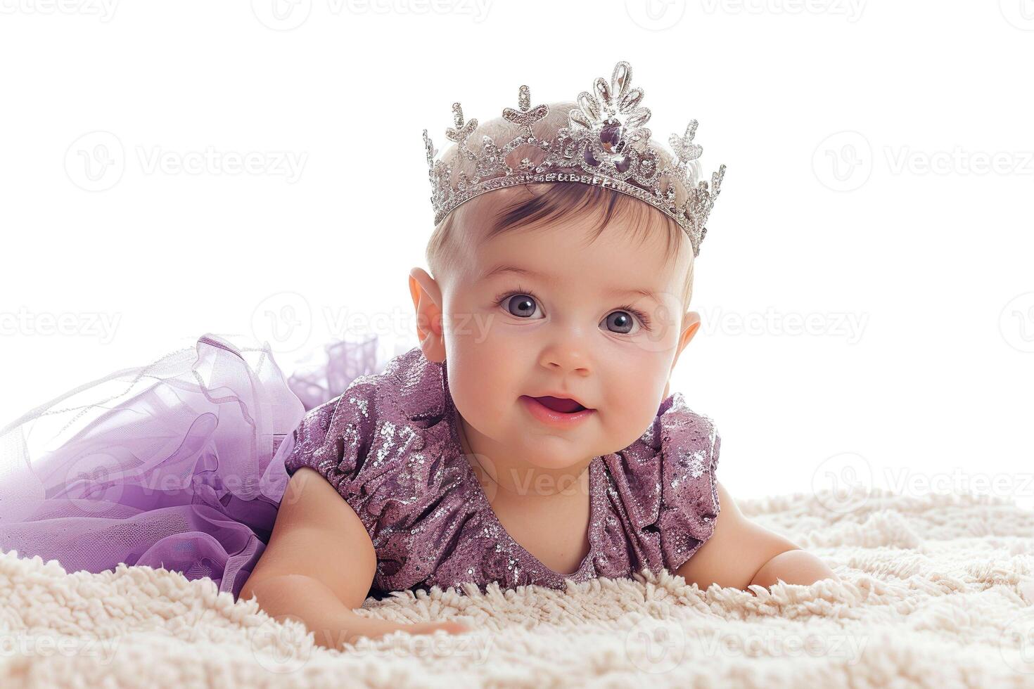 Baby on white photo