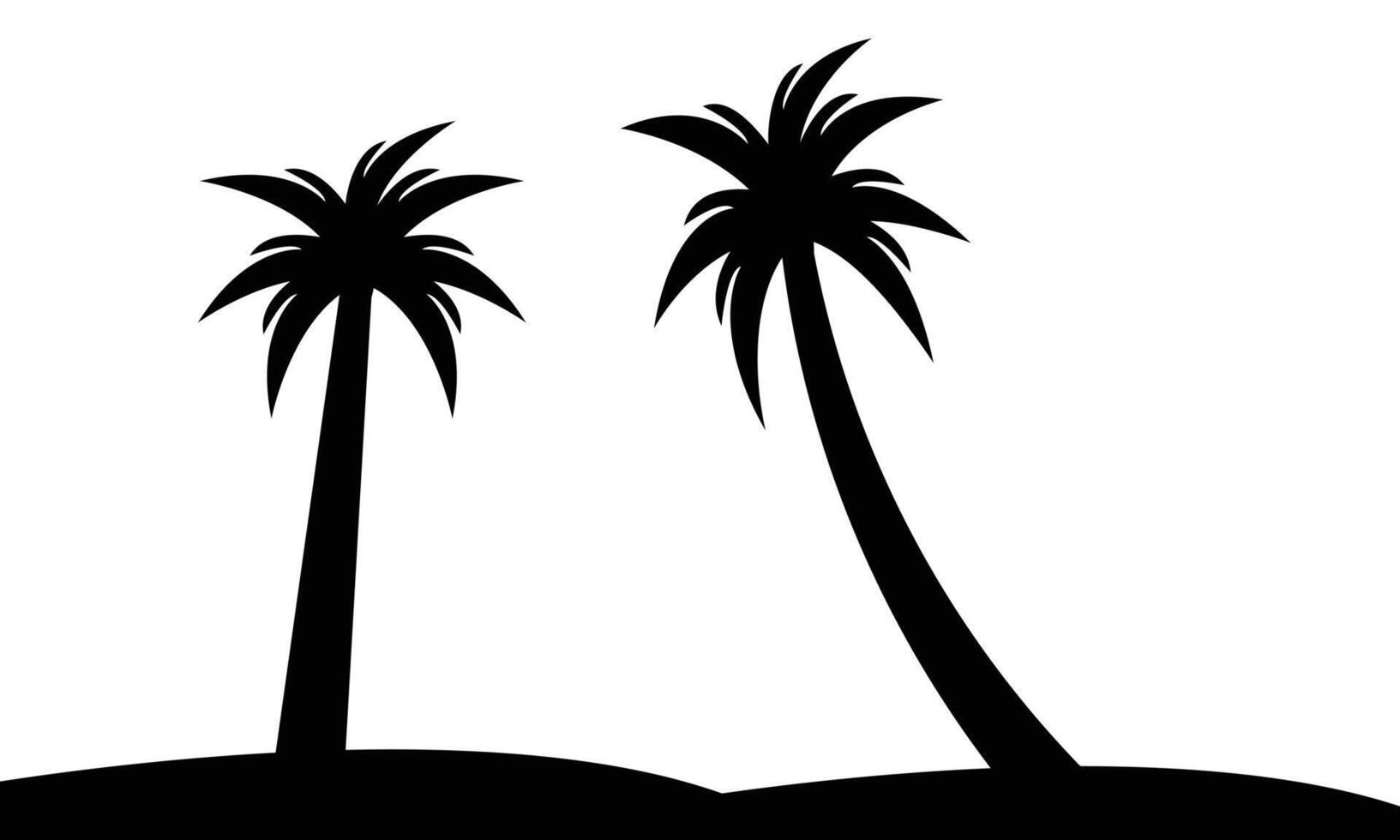 Palm Tree Silhouette Collection. vector
