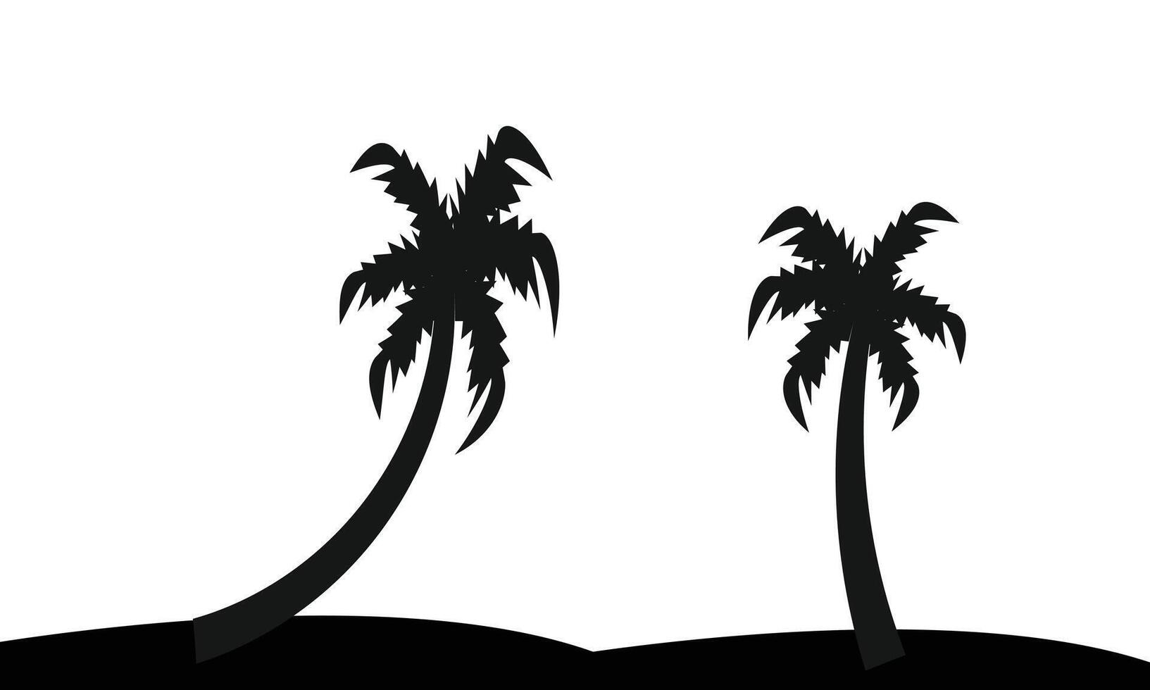 Palm Tree Silhouette Collection. vector