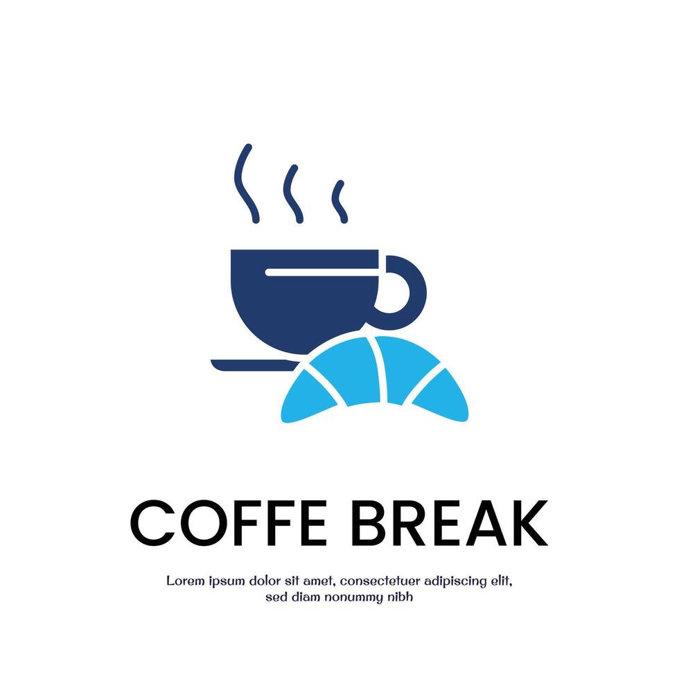 coffee break colored icon design good for web or mobile app vector