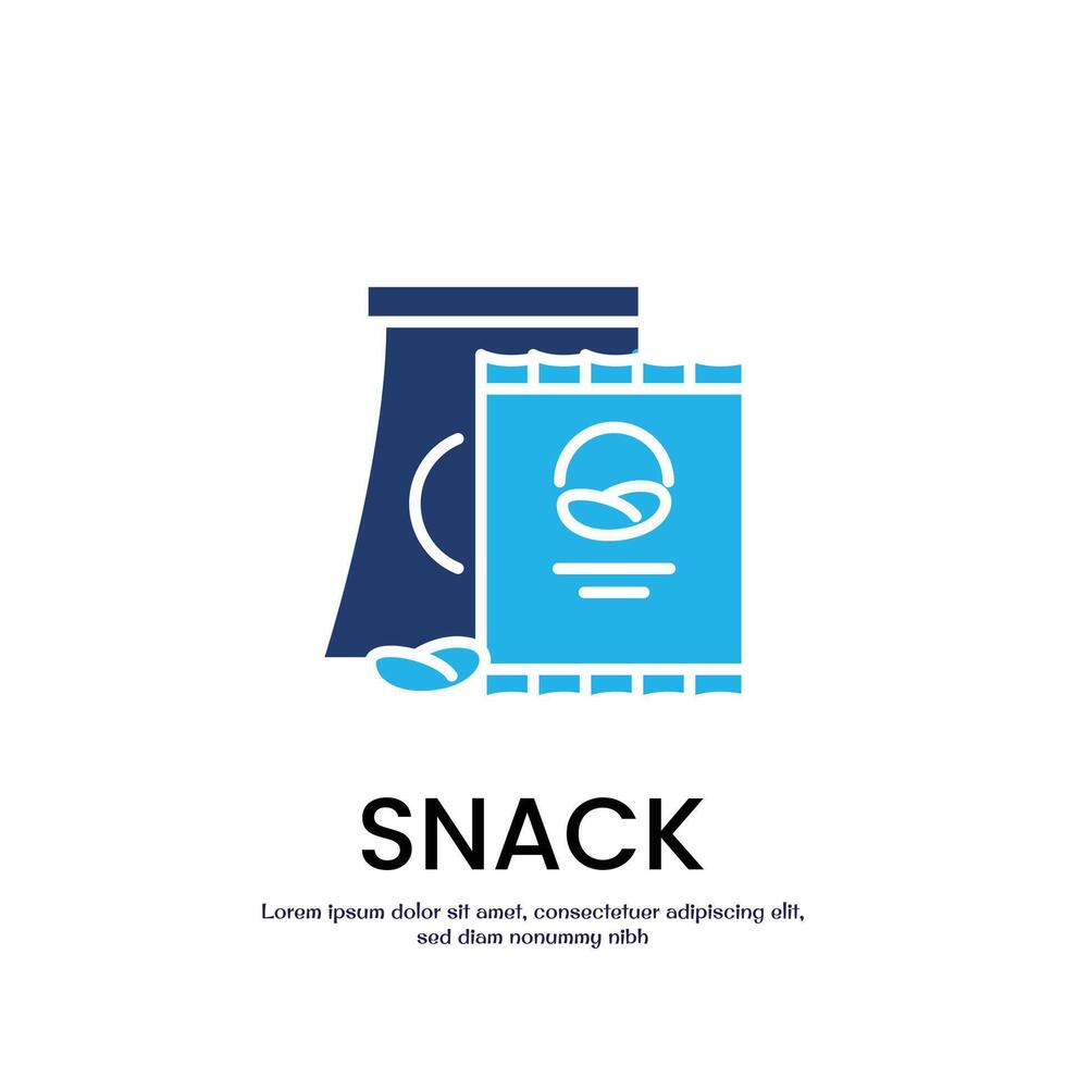 snack colored icon design good for web or mobile app vector