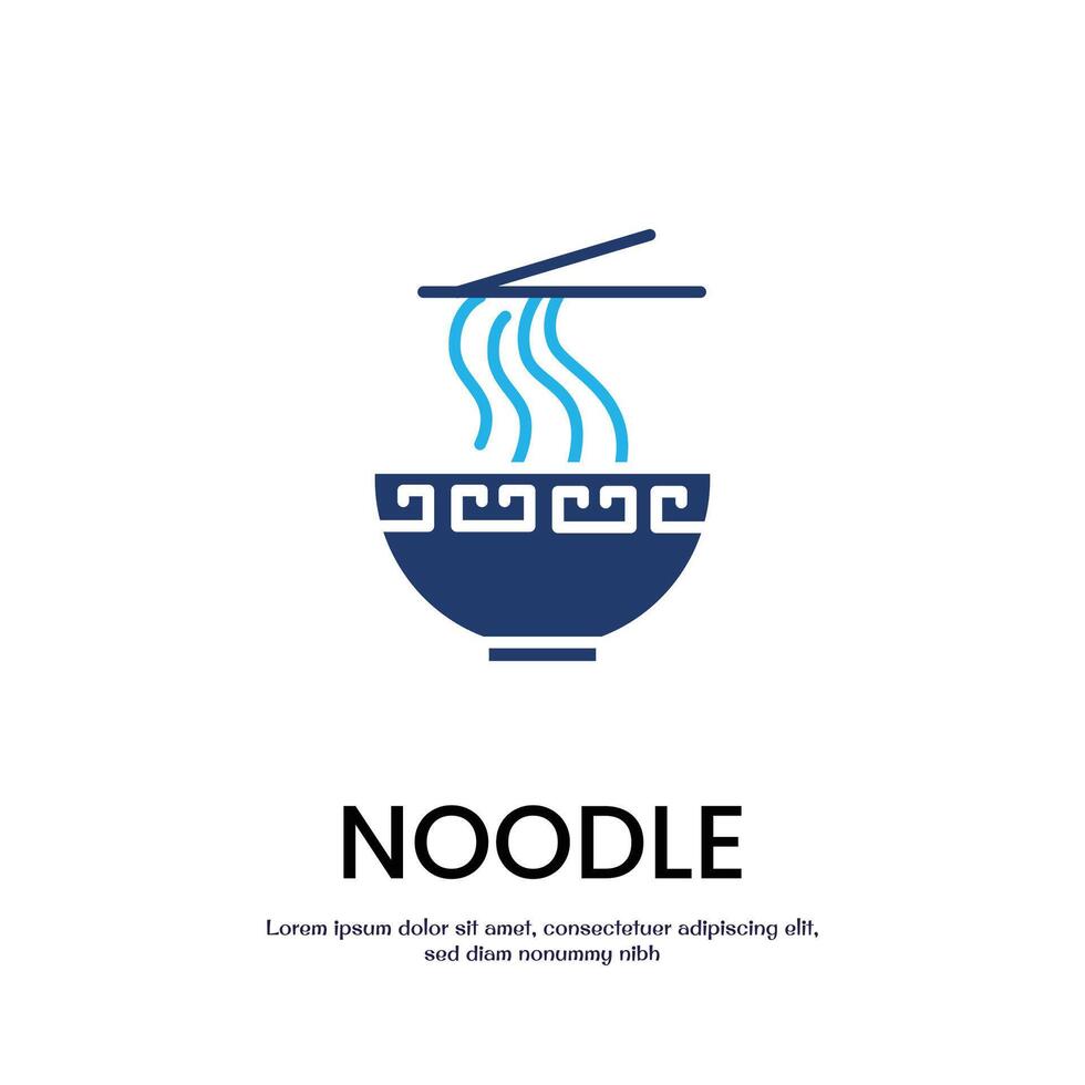 noodle colored icon design good for web or mobile app vector