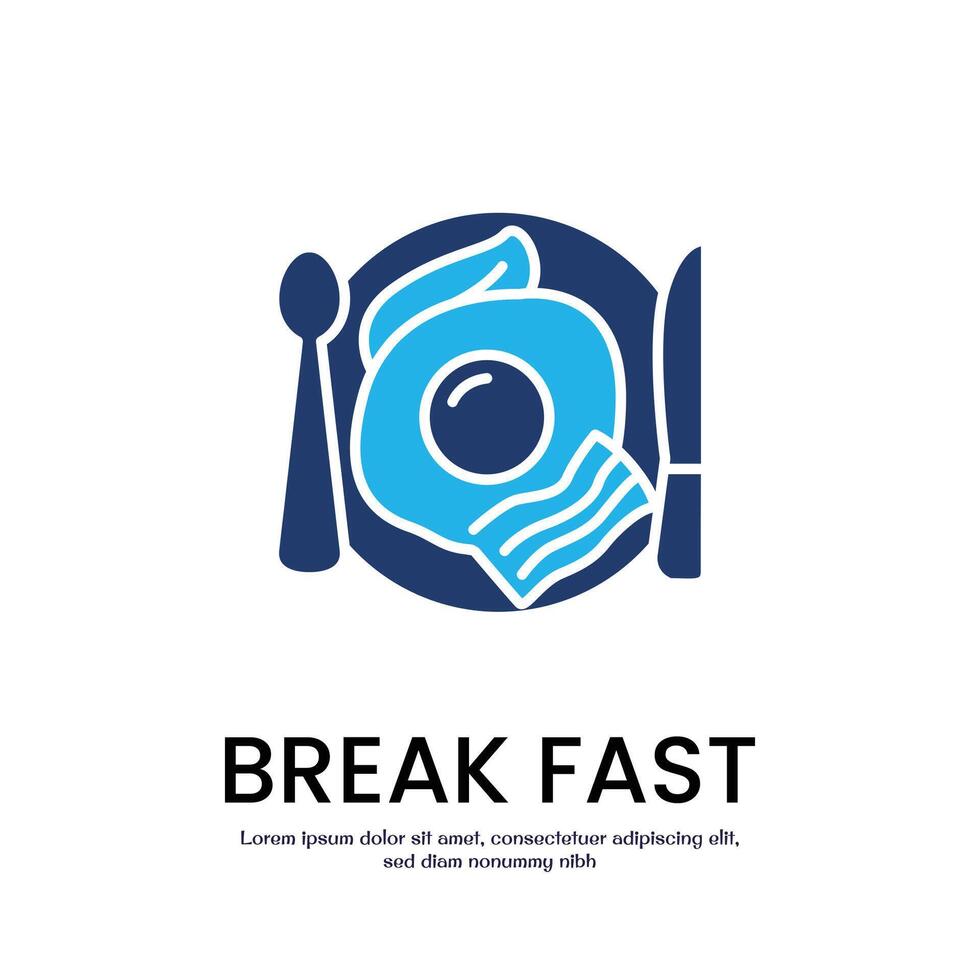 breakfast colored icon design good for web or mobile app vector