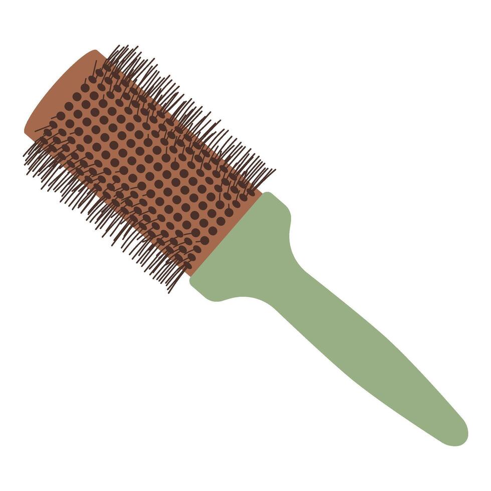 Comb, hair styling brush. Professional hairdressing tool. Isolated illustration for your design vector