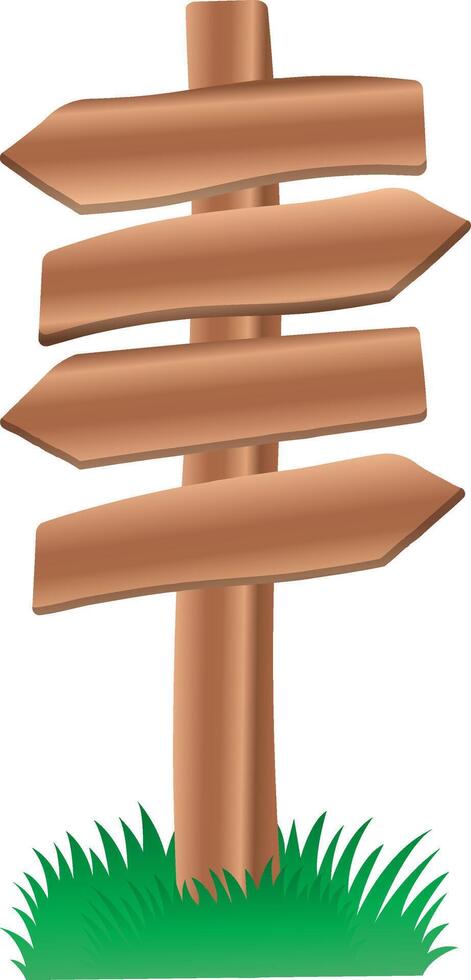 Wooden signpost icon. Signpost icon . Direction sign. Road sign symbol illustration for website and mobile design. Sign board isolated on white background. vector