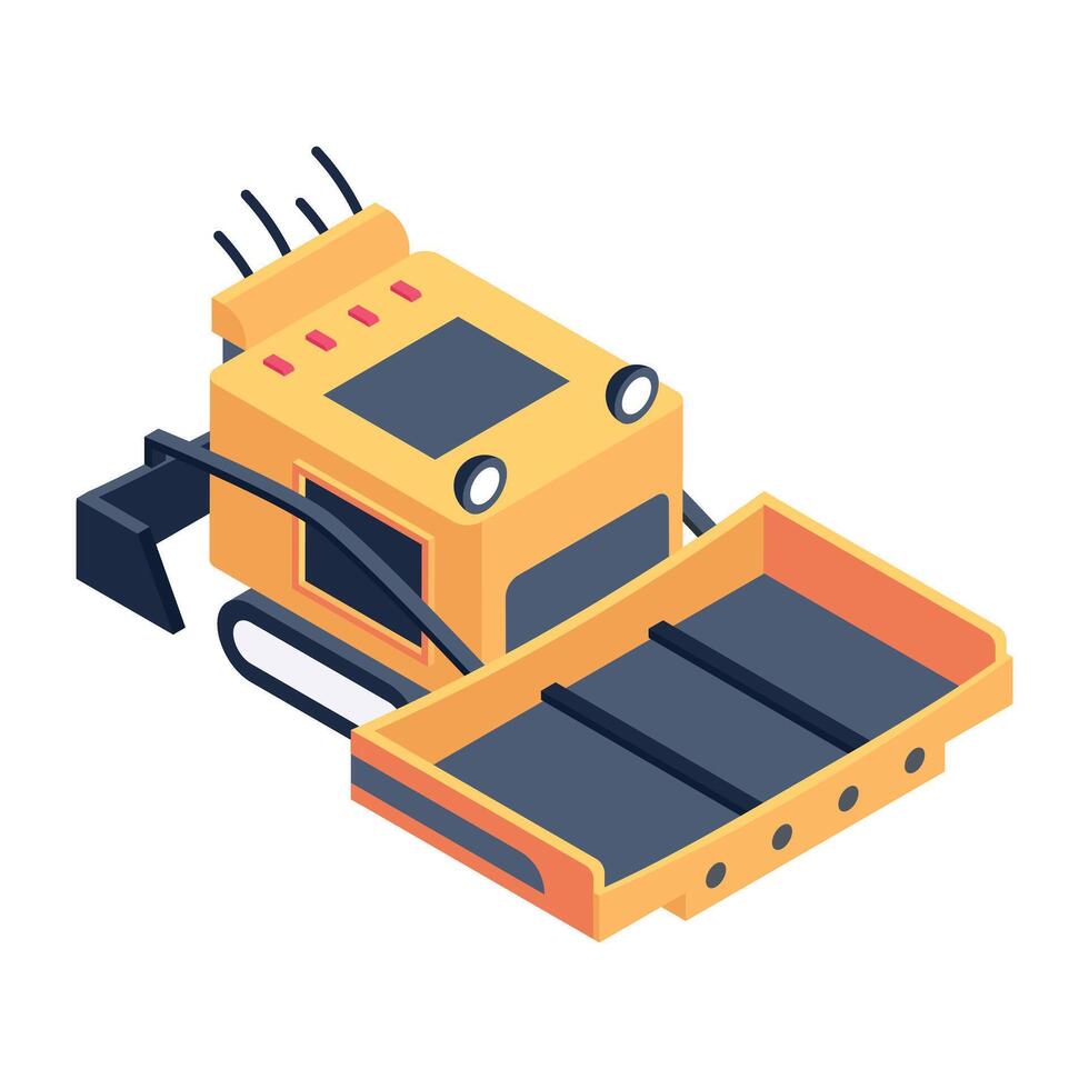 Industrial Equipment Isometric Icons vector