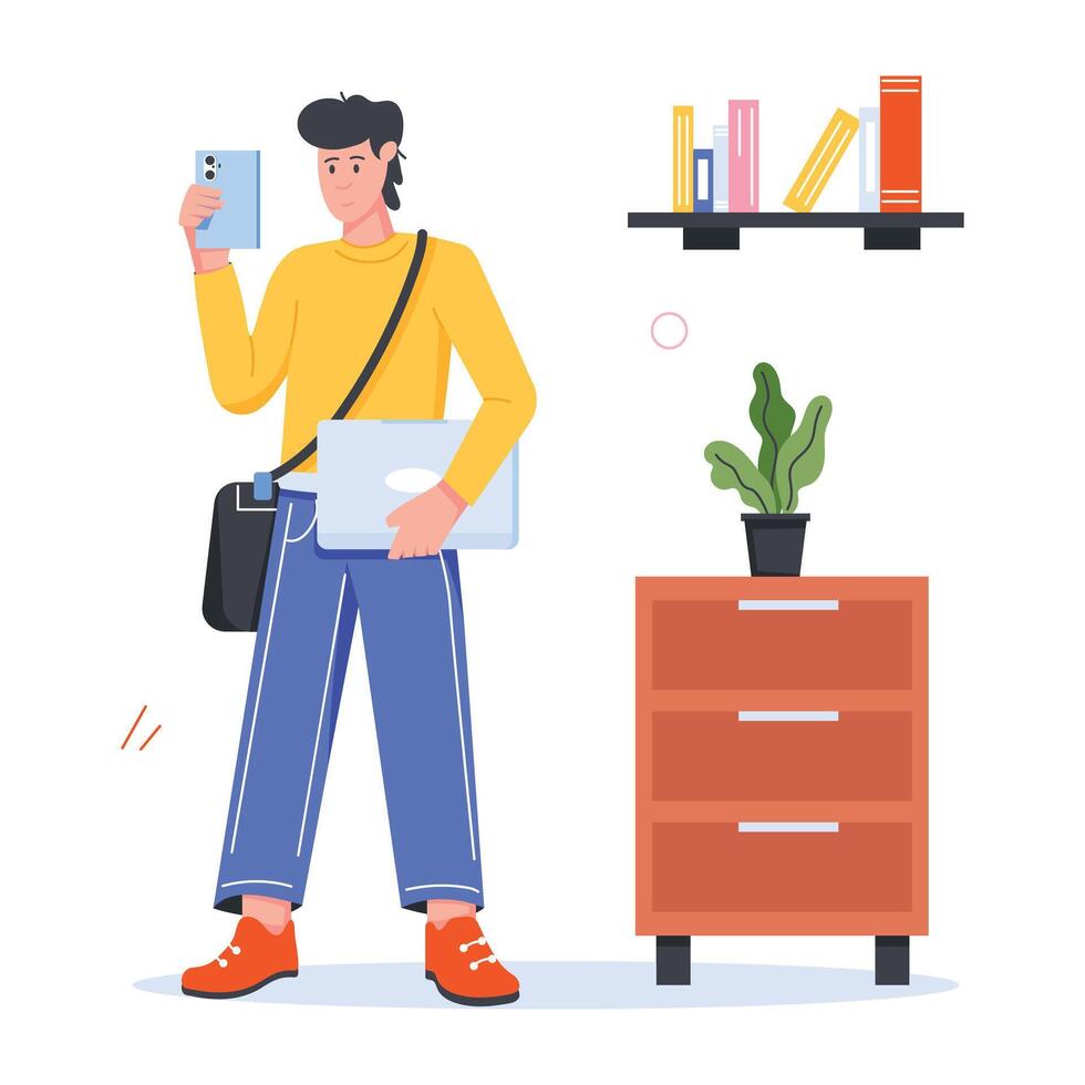 Occupations Flat Character Icons vector