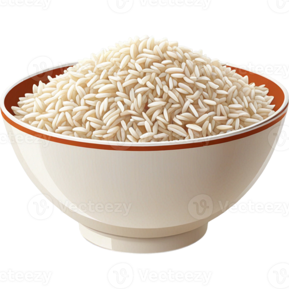 Rice on bowl png