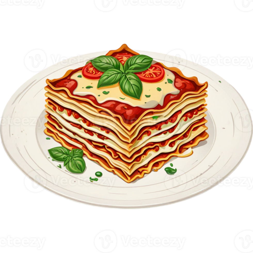 Lasagna Italian Food png