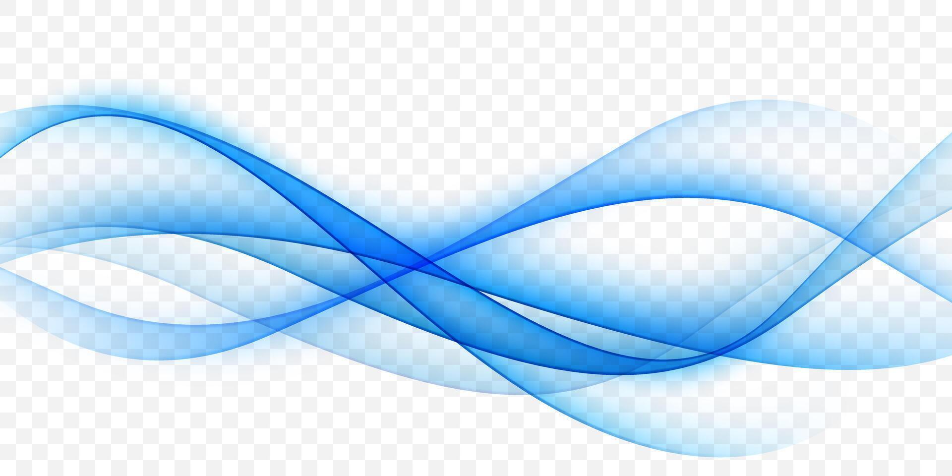 Blue waves abstract background, modern design, illustration vector