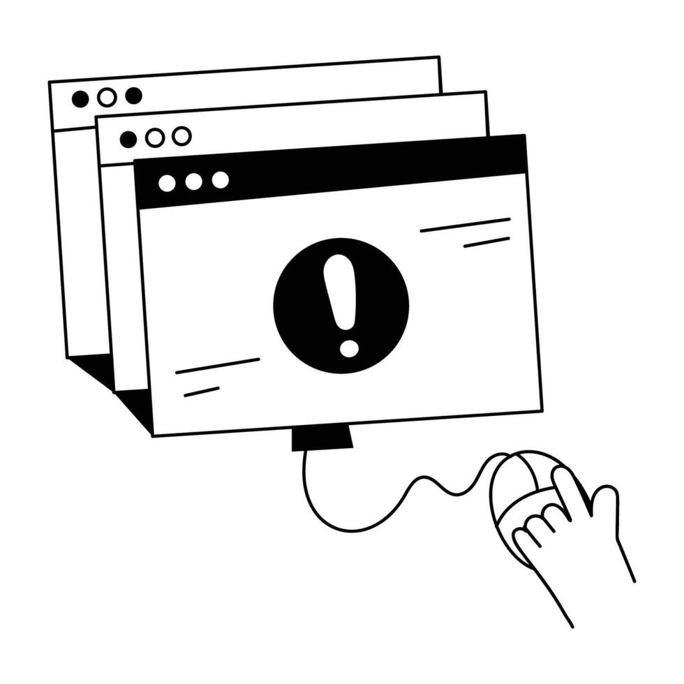 Website Hand Drawn Mini Illustrations vector