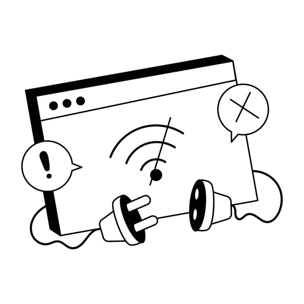 Website Hand Drawn Mini Illustrations vector