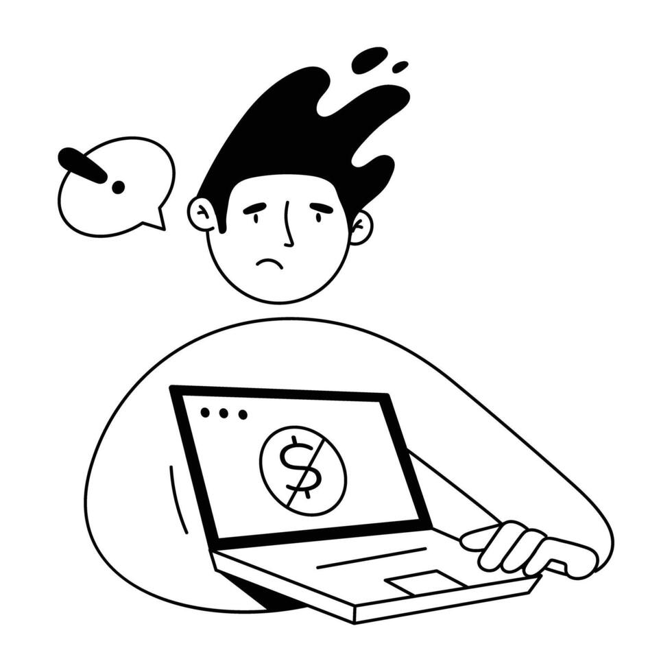Website Hand Drawn Mini Illustrations vector