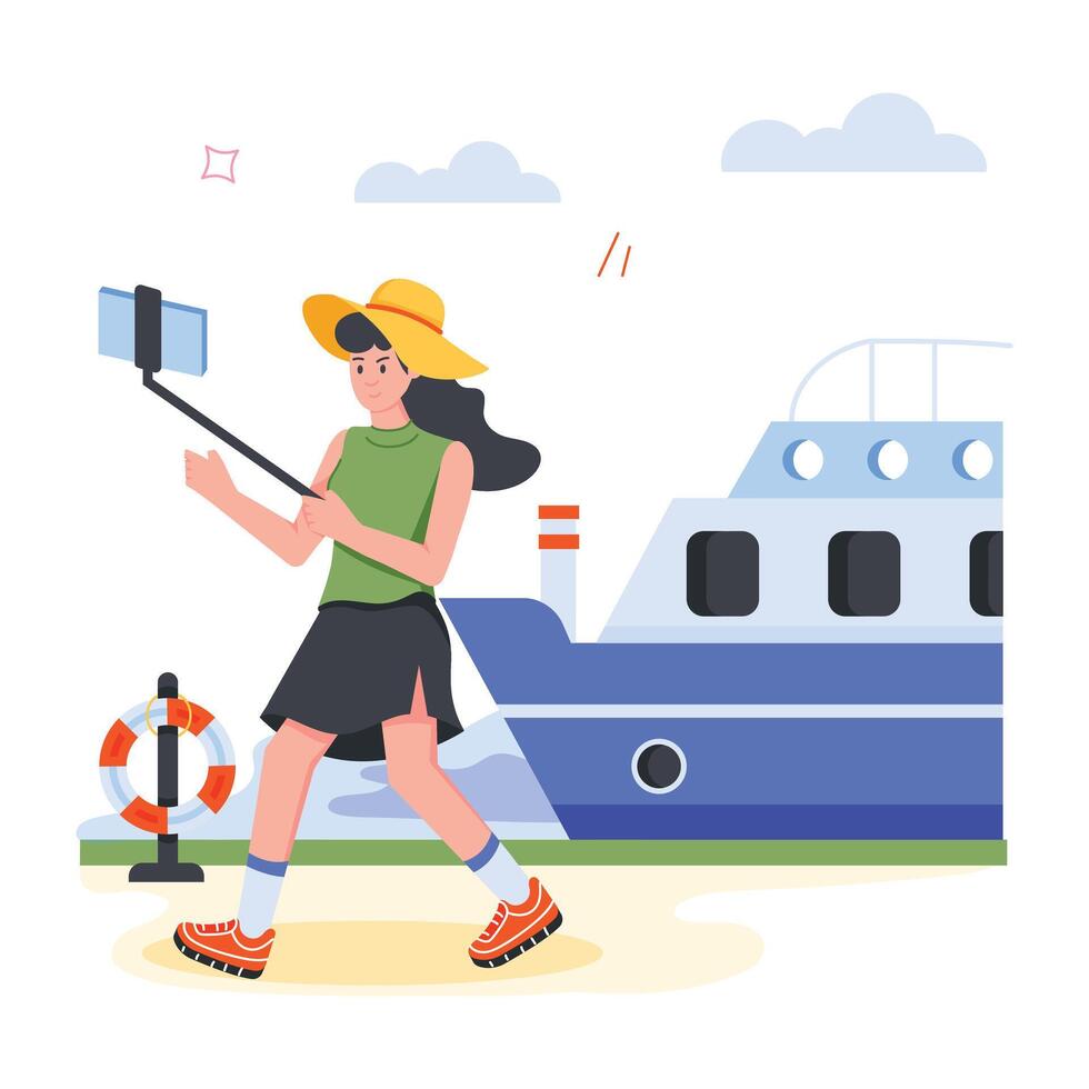 Event Celebrations Flat Character Icons vector