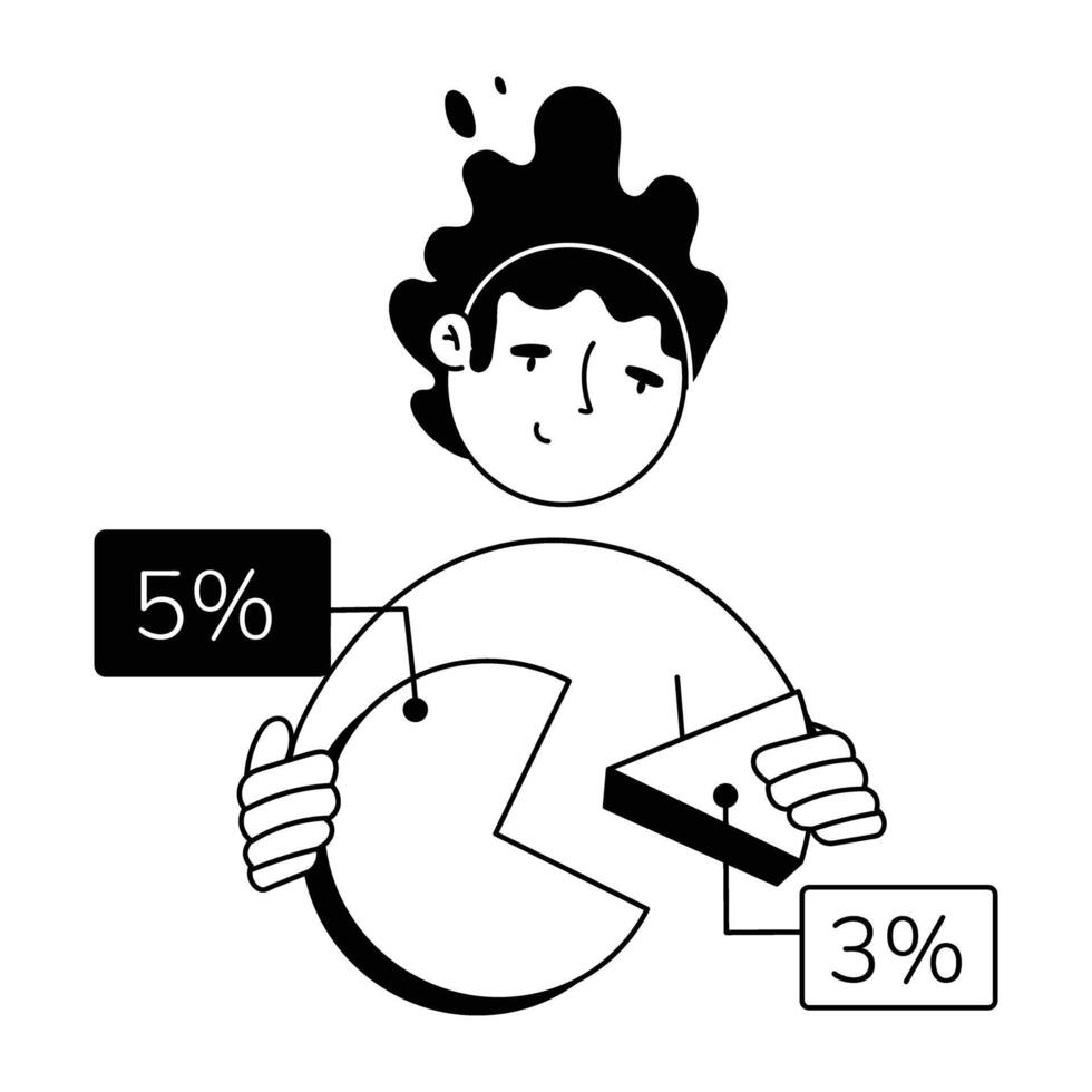 Stock Investment Doodle Mini Illustrations vector