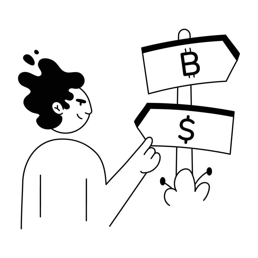 Mini Illustrations Depicting Business Investment vector
