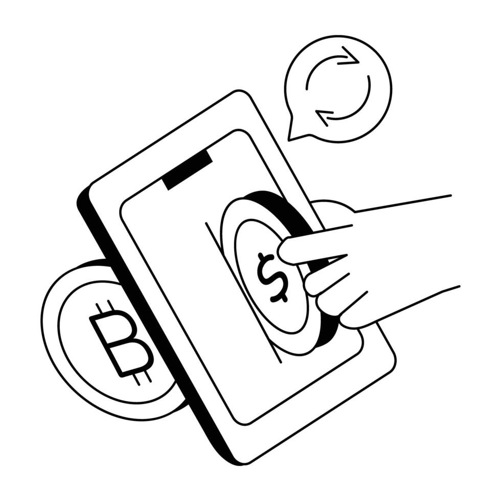 Stock Investment Doodle Mini Illustrations vector