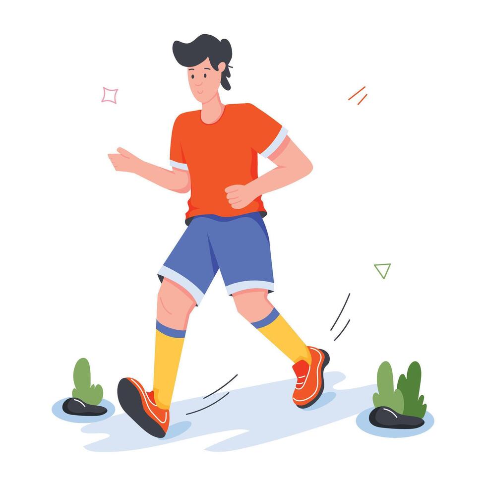 Gym and Fitness Flat Mini Illustrations vector