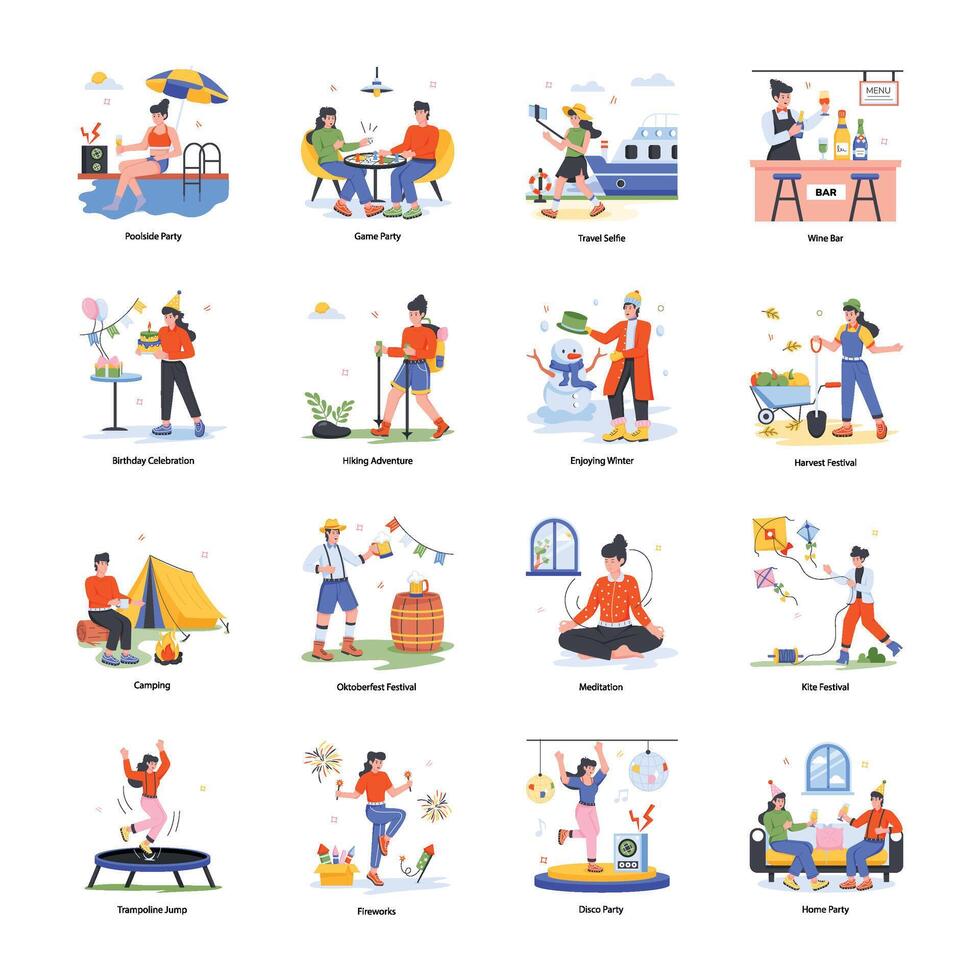 Depicting New Year Celebration vector