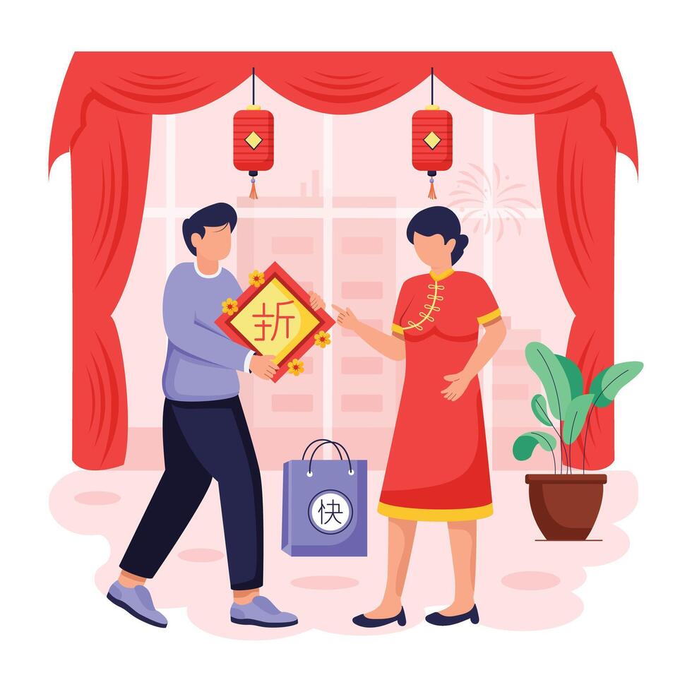 Depicting New Year Celebration vector