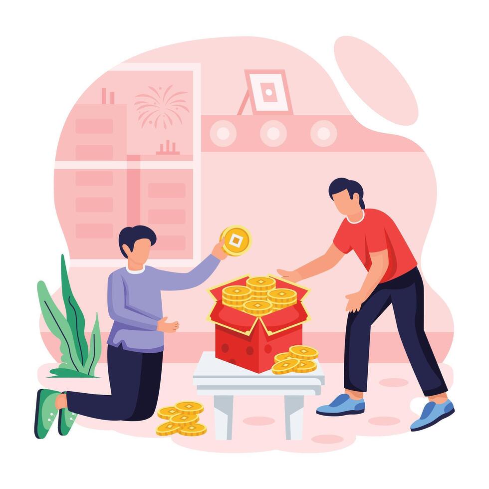 Depicting New Year Celebration vector